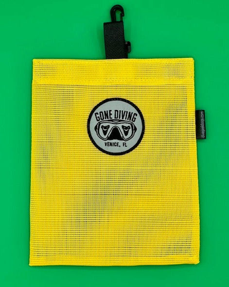 Gone Diving - Venice, FL: Fossil Dive Collection Bag - Yellow