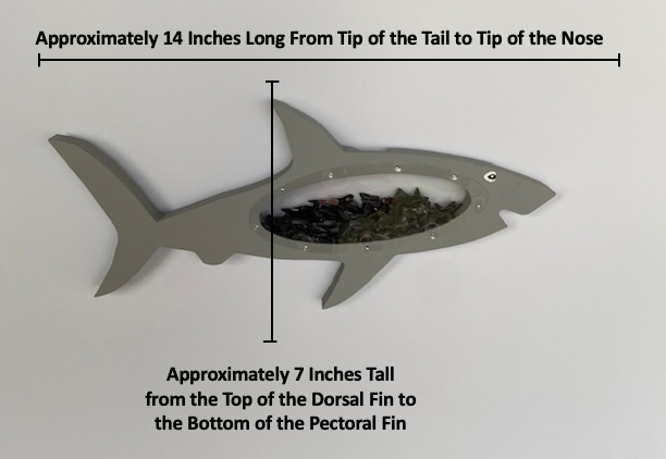 Table Top Shark Tooth Holder - Light Grey – Shark Tooth Creations