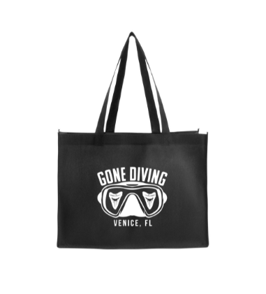Gone Diving - Venice, FL: Eco-Friendly Recyclable Tote Bag